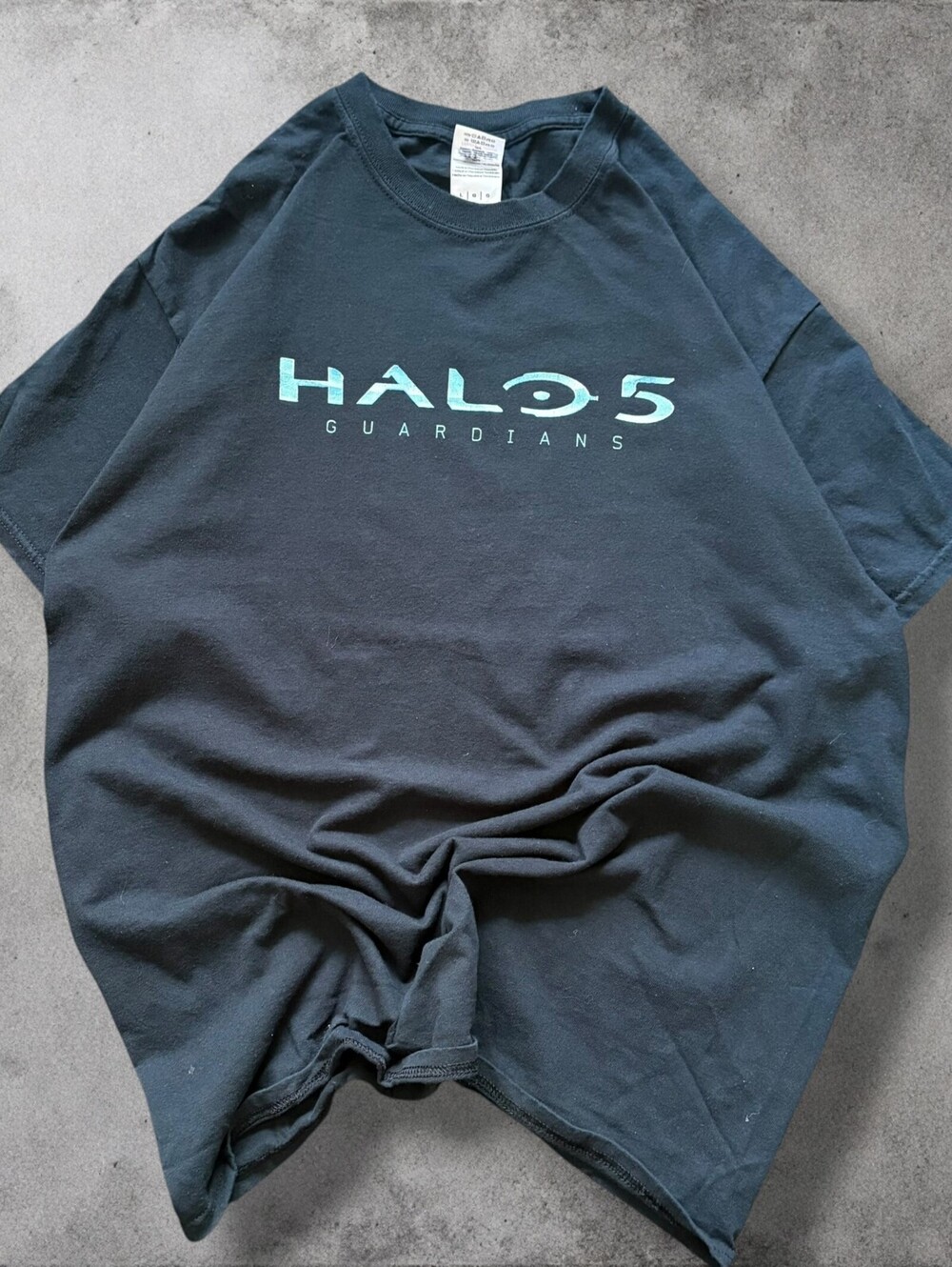 Halo 5 Guardians Promo T-Shirt Size Large Black Xbox Video Game Tee Exclusive